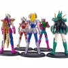 reald Lot de 5 figurines de Saint Seiya Phoenix Ikki Hyoga Seiya Shiryu debout Action Figurine Saint Seiya Mythe Tissu Cheval