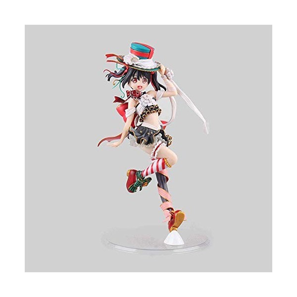 JJRPPFF Nico Yazawa, Posture Debout y Compris la Base , 25 cm / 9,8 Pouces de matériau en PVC, Fille Anime Mignonne et Migno