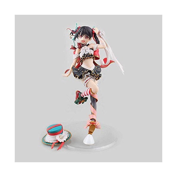 JJRPPFF Nico Yazawa, Posture Debout y Compris la Base , 25 cm / 9,8 Pouces de matériau en PVC, Fille Anime Mignonne et Migno