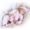 Reborn Baby Dolls, Simulation Rebirth Doll Soft Silicone Baby Cloth Body Doll Children Play House Play Birthday Gift 55 Cm B