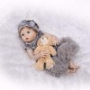 Reborn Baby Dolls, Plein Plastique Peut Entrer dans leau Simulation Bébé Vêtements Modèle Jouer Maison Jouet Fille Anniversa