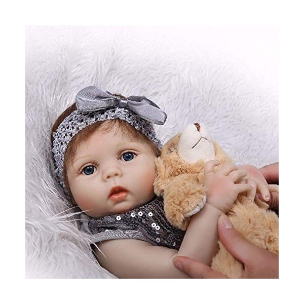 Reborn Baby Dolls, Plein Plastique Peut Entrer dans leau Simulation Bébé Vêtements Modèle Jouer Maison Jouet Fille Anniversa