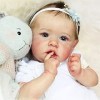 22Inch/ 58Cm Full Silicone Vinyl Body Reborn Baby Dolls avec Cheveux Courts Réaliste Lovely Toddler Princess Girl Doll avec D