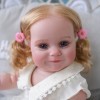 Nouveau 50CM Reborn Baby Full Body Silicone Maddie Girl Doll Toddler Princess with Blonde Rooted Hair 100% Hand Painted Doll