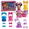 Just Play Disney Junior Minnie Mouse Ensemble de 23 pièces à paillettes et accessoires pour animaux de compagnie, jouets sous