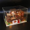 Cool Beans Boutique DH-HD-L905Mansion Kit maison de poupée miniature en bois avec pergola et housse anti-poussière – Kit de m