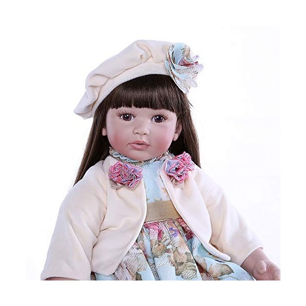 24 Pouces 61 cm Belle Reborn bébé Fille poupées Enfant en Bas âge réaliste à la Recherche de la Vie comme bébé poupée Vinyle 