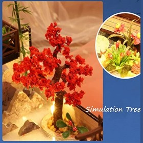 AKAZI Kit de Maison de poupée Bricolage, modèle de Construction de Meubles assemblés à la Main de Maison de poupée Miniature,