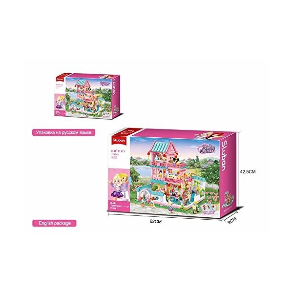 Sluban Villa Dreams Lot de 1210 pièces de Construction pour Fille