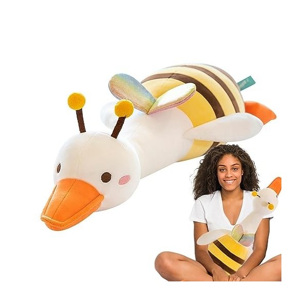 YANFU Peluche Abeille - Jouet de poupée Abeille drôle avec tête de Canard,Poupée décorative Douce pour la Peau pour Salon, Ch