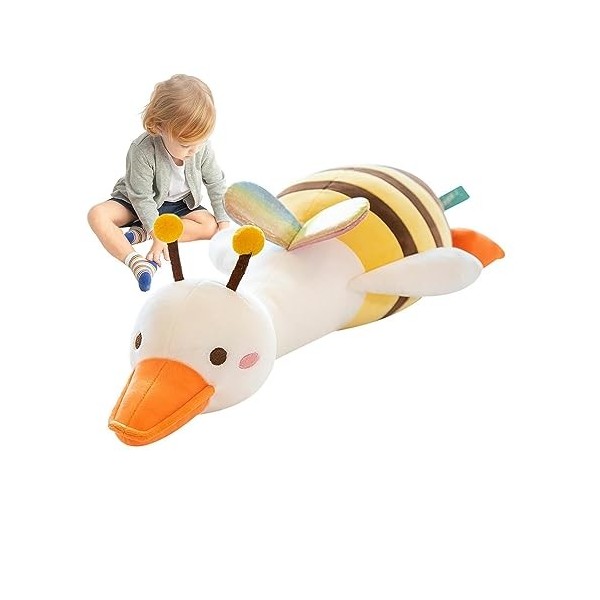 YANFU Peluche Abeille - Jouet de poupée Abeille drôle avec tête de Canard,Poupée décorative Douce pour la Peau pour Salon, Ch