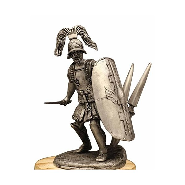 SDBRKYH Statue de Guerrier Romain Antique, médiéval Chevalier Sculpture Modèle métal Antique Craft Soldat Collection Poupée C