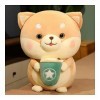 YUYUYU Kawaii Bulle thé Chien en Peluche Peluche Animal Corps Oreiller Tasse thé au Lait Boba Peluche Cadeau danniversaire B