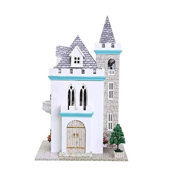 NXYDQ Puzzles Miniatures Bricolage Dollhouse Kit Moonlight Accessoires Maisons de poupées avec LED Furniture Music Box Lumièr
