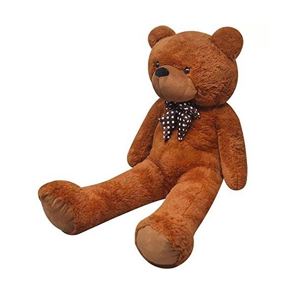 SOULONG Ours en peluche en peluche, jouet en peluche, oreiller doux, cadeau danniversaire pour bébé, enfant, marron, 175 cm