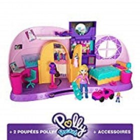 Polly Pocket Coffret La Chambre Métamorphose, 1 grande + 1 mini-figurine et accessoires pour jouer les scènes de transformati