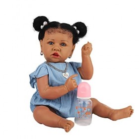 22 Pouces 58 Cm Réaliste Reborn Bébé Poupées Fille Corps Complet Jouets en Silicone Réaliste Nouveau-Né Enfant en Bas Âge Béb