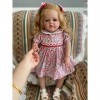 YIHANGG 60CM Taille de Bébé Énorme Poupée Reborn Toddler Artiste avec Veines Visibles de la Peau 3D Princesse Cheveux Blonds 