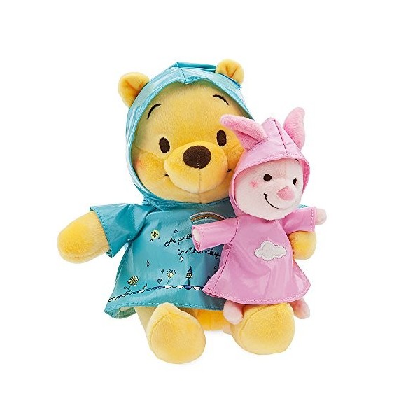 Disney Winnie The Pooh and Piglet Rainy Day Plush Set - Small