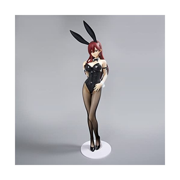 OOBEDU Figurine ECCHI - Erza Scarlet - Bunny Ver. - 1/4 - Figurines danime de poupée en PVC/Statue de Personnage danime/Col