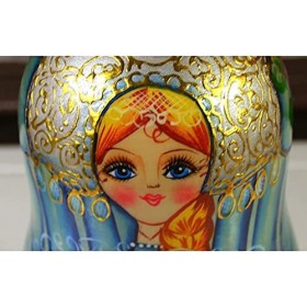 HRTC Poupées Russes 7 pièces poupées gigognes Russes matriochka en Bois empilable Ensemble imbriqué à la Main poupées de Coll