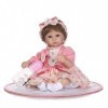 Reborn Baby Dolls, 16 Pouces Rebirth Baby Doll Simulation Poupée Silicone Jolie Fille 40 Cm, Poupées Nourrissantes