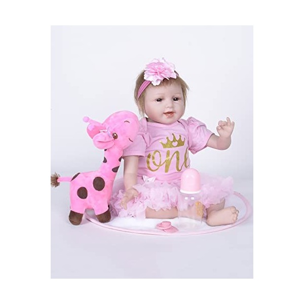 55CM Silicone Souple Réaliste Reborn Bébé Poupées Ménage Yuesao Nouveau-Né Bébé Soins Aides Pédagogiques Enfants Anniversaire