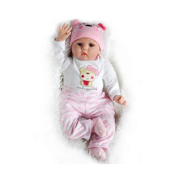 Reborn Baby Dolls, 50Cm Reborn Doll Simulation Jouets pour Enfants Corps Réaliste Les Vêtements De Poupée Peuvent être Enlevé