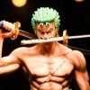 Roronoa Zoro Figurine de groupe de chapeau de paille Pirate Hunter Périphérique | Position debout en PVC 35 cm peut changer l