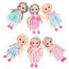 Toyvian 18 Pièces Bébé Poupée Jouets Poupées en Plastique Filles Danseuse Fille Poupée Cadeau danniversaire Poupée Bébé Poup