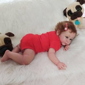Reborn Baby Dolls Filles 23 Pouces 57 Cm Poupées en Bas Âge Réalistes Corps en Tissu Doux Poupées en Silicone Qui Ressemblent