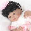 ERNZI Reborn Baby Dolls Silicone Full Body, 22 inch Handmade Soft Newborn Realistic Baby Doll Boy Full Vinyl Body Bathable Ki