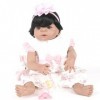 ERNZI 22" 55Cm Handmade Reborn Baby Dolls Full Vinyl Silicone Real Looking Reborn Baby Girl Realistic American Doll Xmas Gift