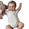 Reborn Lovely Real Look Reborn Baby Doll Fille 20 Pouces 50 Cm Silicone Baby Doll Réaliste Nouveau-Né Poupée Jouet pour 3 Ans