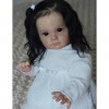 HLILY Poupée Bébé Reborn, Réalistes Nouveau-Né Reborn Baby Dolls, Qui Ressemble à Une Vraie Poupée Bébé, Yeux Ouverts Bébé Fi