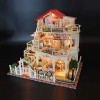 FEEE-ZC Kit de Maison de poupée Miniature avec Accessoires de Meubles Kit de Maison de poupée Moderne Maison de poupée 3D Bri