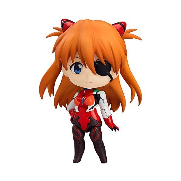 EASSL Figurine Asuka Langley Soryu, 3,9 Pouces, en PVC, poupée Statique, Longs Cheveux blonds, vêtue dun Costume de Combat R