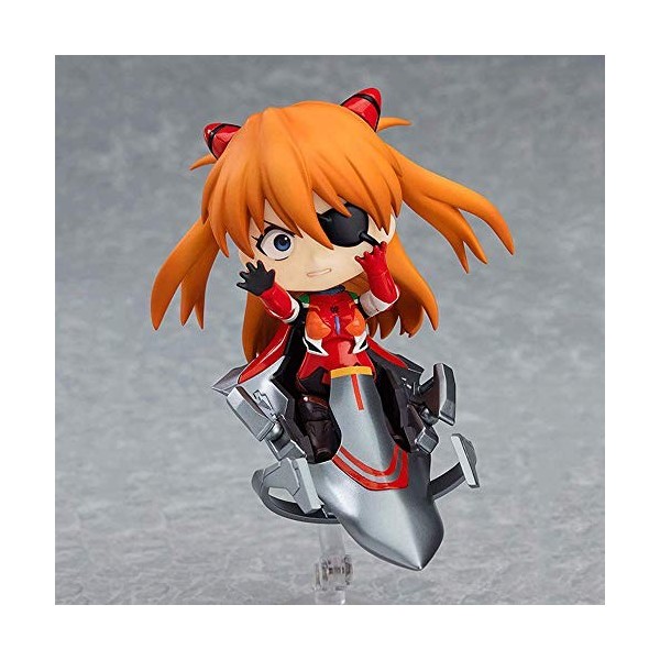 EASSL Figurine Asuka Langley Soryu, 3,9 Pouces, en PVC, poupée Statique, Longs Cheveux blonds, vêtue dun Costume de Combat R