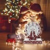 A/R Calendrier de lAvent en bois – Décoration de sapin de Noël, grande roue décorative avec tiroirs, décoration de Noël