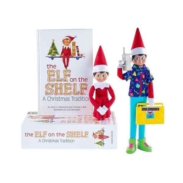 Elf on The Shelf – Yeux bleus Boy Scout Elf & Magifreez Retro Rad 80s Gear