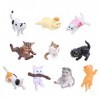 TOYANDONA Lot de 10 figurines miniatures pour le jardin - Décoration de bureau