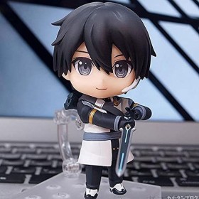 JJRPPFF Poupée modèle Kirigaya Kazuto Version Q, Le héros du Roman Sword Art Online, Alias Kirito, Posture Debout, Mesure 3,9