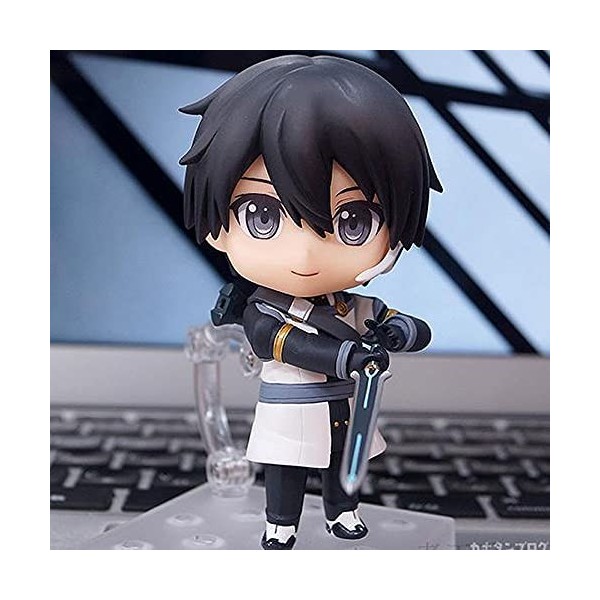 JJRPPFF Poupée modèle Kirigaya Kazuto Version Q, Le héros du Roman Sword Art Online, Alias Kirito, Posture Debout, Mesure 3,9