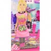 Mattel - X2236 - Poupée - Barbie Fashionistas - Patalon Noir / Haut Bleu Dance - Robe Rose - Veste Rose