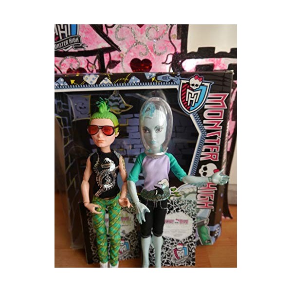 Monster High Lot de 2 mansters Gil Webber et Deuce Gorgon