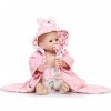 Reborn Baby Dolls Reborn Toddler Poupées en Silicone, Bébé Fille Fait À La Main, Jouet pour Enfants 20 Pouces 50Cm Cadeau da