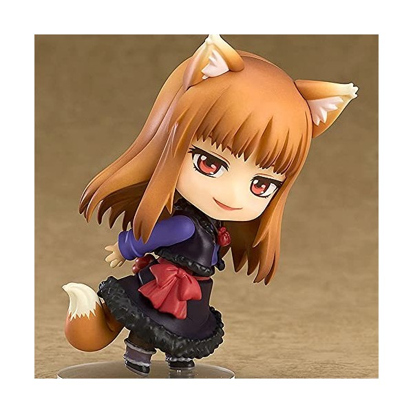 Poupée modèle Holo version Q, personnage féminin dans lanime "Spice and Wolf", pose debout, y compris les accessoires dexpr