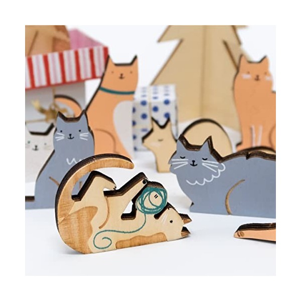 Calendrier de lavent Chats de Noël avec jolie mallette chat