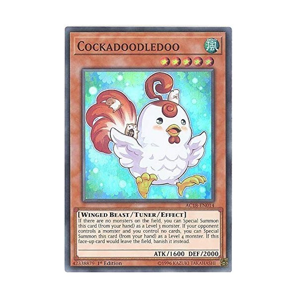 Yu-Gi-Oh! - Cockadoodledoo - AC18-EN014 - Calendrier de lAvent 2018-1ère édition - Super rare