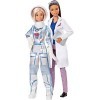 Barbie Métiers de lespace Coffret poupée astronaute et ingénieur spatial, jouet pour enfant, FCP65